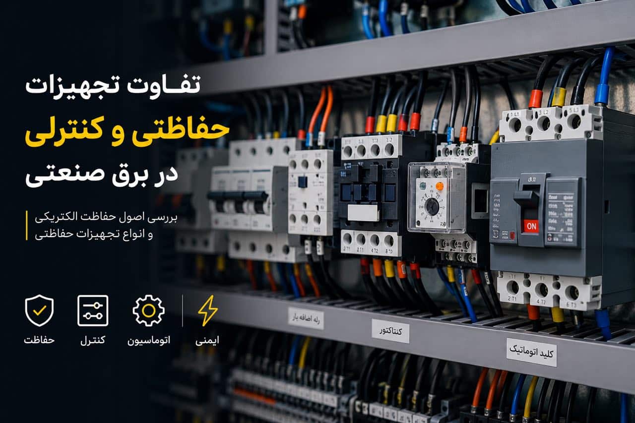 تجهیزات حفاظتی و کنترلی چیست؟ تفاوت، کاربرد و ترتیب نصب در تابلو برق | روشن صنعت